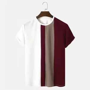 เสื้อยืดผู้ชาย แขนสั้น ผ้าฝ้าย 100% คุณภาพสูง ป้องกันรอยยับ สวมใส่สบาย คอกลม สำหรับฤดูร้อน - Product Image 2