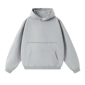 480gsm French <b>Terry</b> Custom Oversized Plain Cotton Blank Hoodies Mens Pullover Unisex <b>Bulk</b> Plus Size Men's Hoodies Sweatshirts - Product Image 1