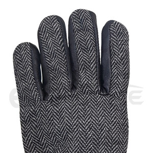 Gants en laine tweed et cuir, paume en véritable peau de mouton pour une utilisation durable en extérieur, gants d'hiver unisexes pour tous les jours, parfaits pour le froid - Product Image 5