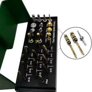 Kit Profesional de Brocas Quirúrgicas Dentales Manuales de Acero, Certificado CE Clase I, para Instrumentos de Densificación Ósea - Product Image 2