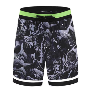 Men's Sublimated Print Basketball Shorts Quick Dry Drawstring Closure Regular Fit Summer Sport Wear Adult Polyester - Product Image 1