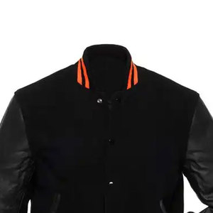 Veste en laine personnalisée OEM pour homme, haute qualité, hiver, brodée, style universitaire, col montant, nouvelle collection, style lycée - Product Image 1