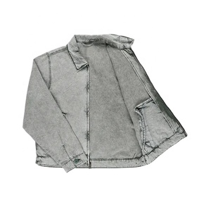 OEM ropa personalizada del fabricante de alta calidad de algodón con cremallera desgaste Hip Hop chaqueta para los hombres - Product Image 2