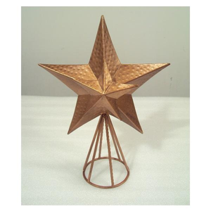 ดาวประดับต้นคริสต์มาสสีทองน้ำตาล สำหรับตกแต่งบ้านในวันคริสต์มาส - Product Image 1