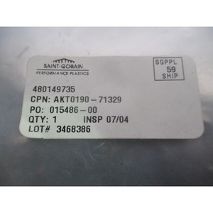 SAINT GOBAIN AKT0190-71329, 480149735, Oring <b>SEAL</b> - Trusted Global Legacy Semiconductor Equipment and Parts at - Product Image 3