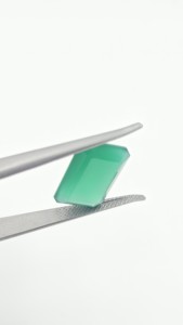 Piedra Preciosa Suelta de Ónix Verde Natural de 12x16 mm, Corte Octogonal Facetado, Certificada por Terceros, Joyas Personalizadas Sambhav - Product Image 4