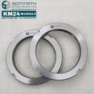 น็อตล็อค KM24 น็อตล็อคเพลาเมตริกความแม่นยำสูง M120X2.0 น็อตอะแดปเตอร์สแตนเลส - Product Image 1
