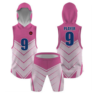 Vêtements de sport de qualité supérieure pour hommes, uniforme de flag football avec short assorti et tissu léger et respirant - Product Image 1