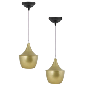 Lámpara Colgante Moderna de Latón, Forma Cónica Geométrica, Montaje en Techo, Diseño Minimalista para Interiores, Decoración para Sala de Estar y Hogar - Product Image 4