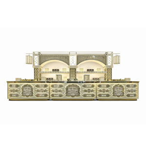 Comptoir de traiteur ou de buffet de luxe en acier inoxydable doré - Product Image 3