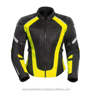 Veste de moto textile sport haute visibilité avec panneaux réfléchissants - Product Image 1