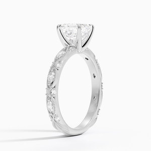 Bague BOJ 0151 en argent 925, taille Asscher, sertie de griffes, solitaire, avec moissanite 2 carats couleur D VVS1, certifiée GRA, prix bas - Product Image 2