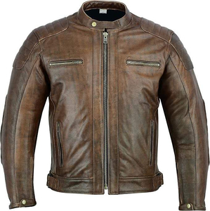 Servicio Profesional OEM en Invierno, Chaqueta de Cuero al por Mayor, Chaqueta Vaquera Personalizada de Moda para Hombre - Product Image 1