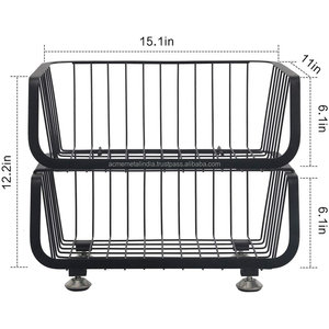 Seau utilitaire empilable pour la maison, pour un rangement intelligent et peu encombrant des vêtements, des jouets, des livres et des articles de nettoyage - Product Image 3