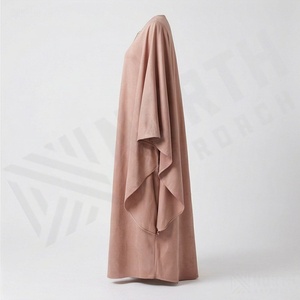 Robe en strass pour femmes, vêtements kaftan, robe musulmane, robe longue en mousseline de soie, abaya islamique, ensemble deux pièces, vêtements élégants et modestes - Product Image 3