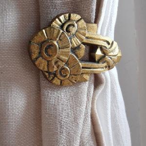 Attache de rideau Tournesol en métal, attache de rideau de luxe, support de rideau de fenêtre pour la maison et l'hôtel, en laiton et aluminium - Product Image 4