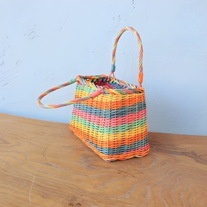 Hand-weave rattan <b>easter</b> basket <b>bag</b> decorative storage container highest quality colored <b>bags</b> - Product Image 2