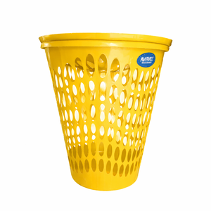 Cesto de Ropa Ecológico de Polipropileno Perforado Amarillo de Marvel / Cesto para Guardar Ropa (Diseño Redondo Ventilado) - Product Image 2