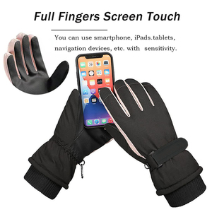 Guantes de esquí premium con aislamiento, impermeables, para nieve, con diseño de tela transpirable para una comodidad superior en climas fríos - Product Image 3