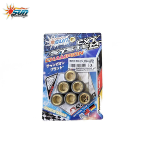 ชุดน้ำหนักพูลเลย์ทองแดง SUN RACING WRL2012-13 13G ขนาด 20x12 มม. อะไหล่ส่งกำลังสกู๊ตเตอร์ใหม่ 6 ชิ้น - Product Image 5