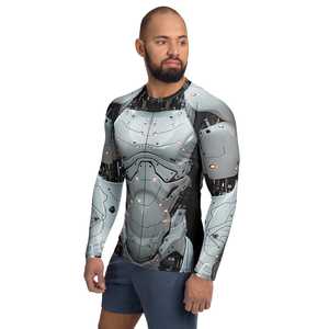 Camiseta de Manga Larga Transpirable para Hombre, Diseño Cyberpunk Robot, Impresión por Sublimación, Secado Rápido, Spandex/Nailon, Sin Costuras - Product Image 6