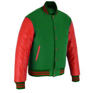 Vestes universitaires en cuir et laine, style hiver, pour la vente en ligne à prix réduit. - Product Image 3