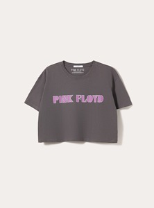 Camiseta corta de algodón para mujer con dobladillo dividido, manga corta, cuello redondo, ajuste holgado, estilo casual y urbano, ideal para el verano y uso diario. - Product Image 5