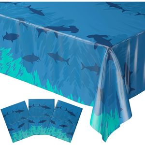 Tovaglie in plastica XL con design a squalo - Confezione da 3, 54 x 108 - Articoli e decorazioni per feste - Product Image 2