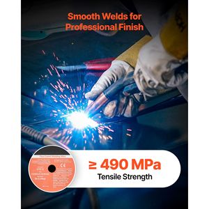 Filo per saldatura MIG a nucleo fuso E71T 11 da 0,035 pollici, 1 libbra, senza gas, per acciaio dolce, a bassa schizziatura, per saldatura ad arco in tutte le posizioni, 5 kg - Product Image 4