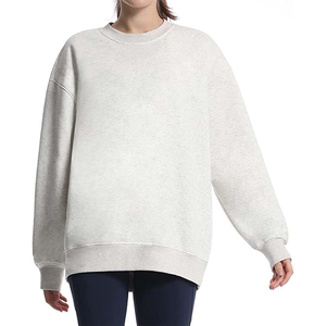 Women Sweatshirt casual oversized pullover soft fleece fabric crew neck <b>long</b> <b>sleeve</b> comfortable <b>top</b> for winter travel gym - Product Image 4