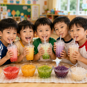 KEIFU 500g Coconut Popping <b>Boba</b> Ready to Eat Ingredients for Tropical Drink <b>Bubble</b> Tea - Product Image 4