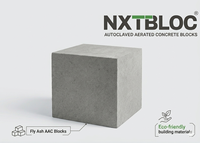 Blocs de béton cellulaire léger (AAC) - Construction industrielle solide pour murs de soutènement, utilisation extérieure |   NXTBLOC Total