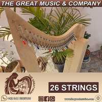 Customized Design New Style Musical Instruments Best Quality Professionally Made Wooden Material Harp For Unisex Adults & Kids