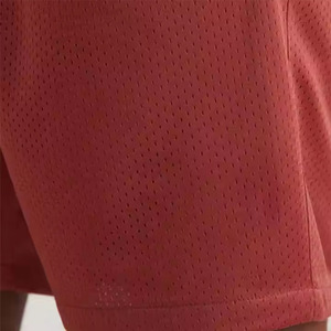 <b>Men's</b> Solid <b>Red</b> Elastic Waist <b>Shorts</b> with Pockets Breathable Casual Sport Style Mid Rise <b>Short</b> Pants - Product Image 5