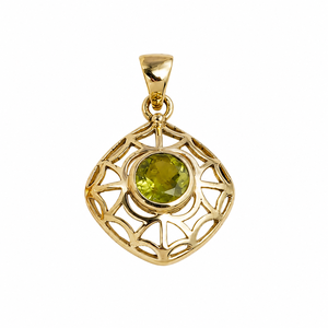 Collar con Colgante de Araña de Citrino Natural en Tono Dorado, Gema de Piedra de Nacimiento de Octubre, Joyería Hecha a Mano Estilo Boho, Regalo para Ella, Mujeres - Product Image 1