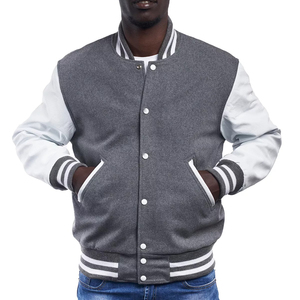 Winter Thin Vintage Custom <b>Baseball</b> Varsity <b>Jacket</b> OEM Waterproof Breathable Eco-Friendly Reversible Crew Neck Regular Fit <b>Men</b> - Product Image 6