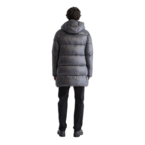 Custom Design <b>Men's</b> Winter <b>Longline</b> <b>Puffer</b> <b>Coat</b> Hooded Thick Insulated Jacket Warm Wind Resistant Casual Outdoor Wear - Product Image 2