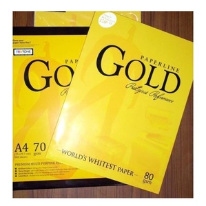 Copy <b>Paper</b> <b>A4</b> 80GSM pulp office Paperline / Paperbase Gold White <b>A4</b> Copy <b>Paper</b> 80 gsm (210mm x 297mm) - Product Image 1