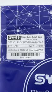Cable de Fibra Óptica SYMCO SC/UPC SM-SX-3.0-3M-1, Grado Telecomunicaciones, Simplex, LSZH, 100% Probado en Fábrica, 1 Año de Garantía - Product Image 2
