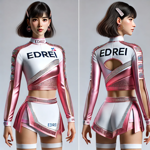 Uniformes de Animadoras Sublimados para Adultos y Jóvenes, Personalizados, OEM, con Estampado Sublimado - Product Image 3