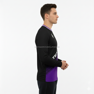 T-shirts personnalisés confortables à manches longues, vêtements, impression personnalisée, vente en gros, livraison rapide - Product Image 5