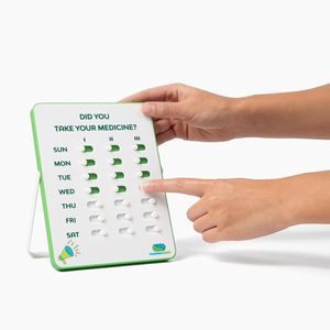 Tracker Visivo per Medicinali con Promemoria 3 Volte al Giorno, Sistema di Promemoria Scorrevole, Portapillole Promozionali - Product Image 1