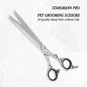 Professional Stainless Steel Pet Grooming Scissors & <b>Shears</b> with Sharp Blade Tip <b>Long</b> <b>Handle</b>-Durable Hair Cutting Trimming Tool - Product Image 6