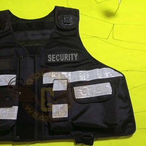 Chaleco de Seguridad Negro de Alta Visibilidad, Ropa de Seguridad Reflectante, Chaleco de Seguridad Comunitaria, Uniforme de Guardia de Seguridad, Chaleco Táctico - Product Image 6