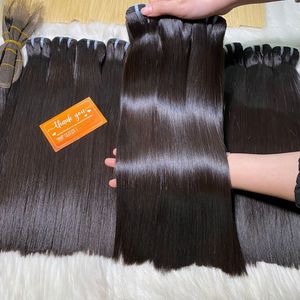 Prix de gros meilleure qualité extensions de cheveux de trame droite en os 100% cheveux vietnamiens bruts disponibles à expédier - Product Image 1
