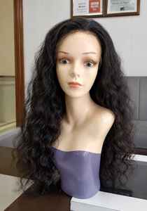 Perruque en dentelle Full HD, cheveux humains indiens, brun miel, longs, Remy, transparente pour base en soie, cheveux de bébé, taille moyenne - Product Image 2