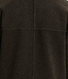 Men's Full Zip Sherpa Fleece <b>Jacket</b> Stand Collar Solid Color Breathable Casual <b>Winter</b> Outerwear Regular Fit Polyester Material - Product Image 4