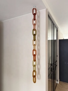 Escultura de Cadena de Eslabones de Resina Hecha a Mano, Forma Irregular Artística, Decoración Moderna para el Hogar - Product Image 4