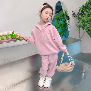 Sweat-shirt à capuche uni, pull molletonné, vêtements pour enfants, garçons, filles, sweats à capuche pour enfants, survêtements thermiques, 100% coton - Product Image 6
