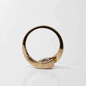 IGI Certified D color VVS Trillion Tension Set <b>Diamond</b> Bypass Engagement <b>Ring</b> 18K Solid Gold Lab <b>Diamond</b> <b>Ring</b> Geometric Jewelry - Product Image 4